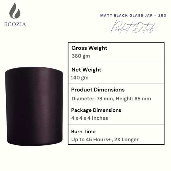 Lemon Wood | Transparent Glass Jar – 250 - Image 3