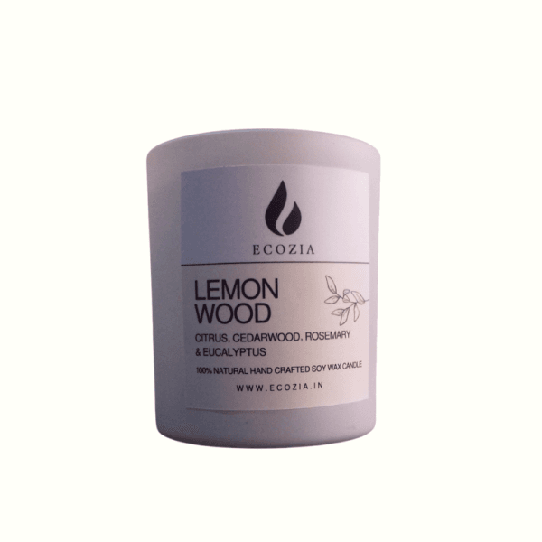 Lemon Wood | Matt White Glass Jar – 250 - Image 2