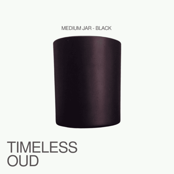Timeless Oud | Matt Black Glass Jar - 250
