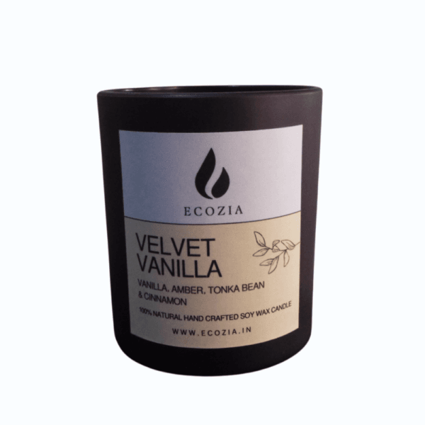 Velvet Vanilla | Matt Black Glass Jar – 250 - Image 2