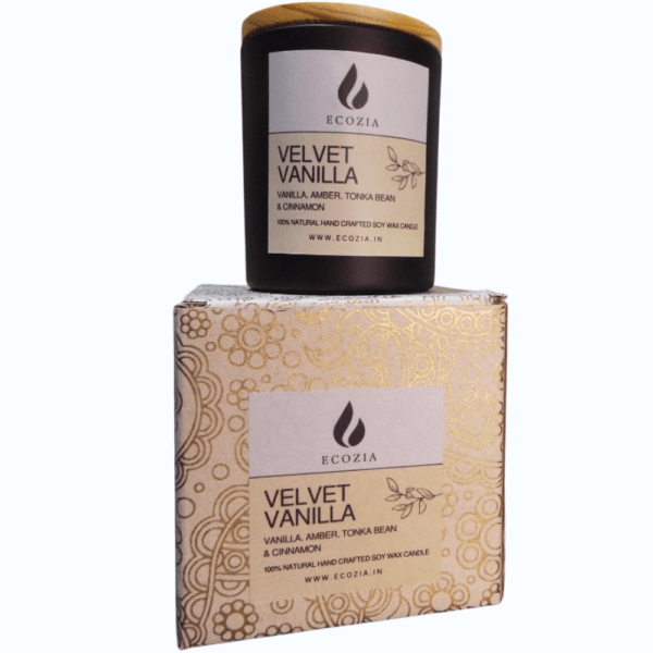 Velvet Vanilla | Matt Black Glass Jar – 250 - Image 3