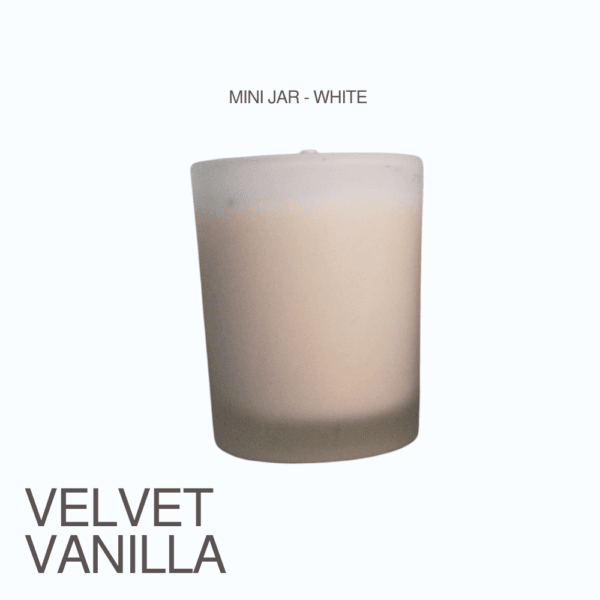 Velvet Vanilla | Matt White Glass Jar – 100