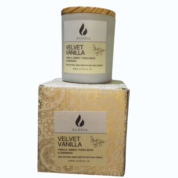 Velvet Vanilla | Matt White Glass Jar – 250 - Image 3
